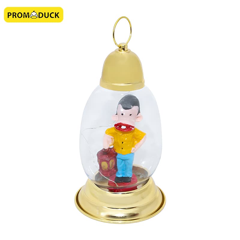 Cartoon Ramadan Characters Golden Metal Lantern | Fanous