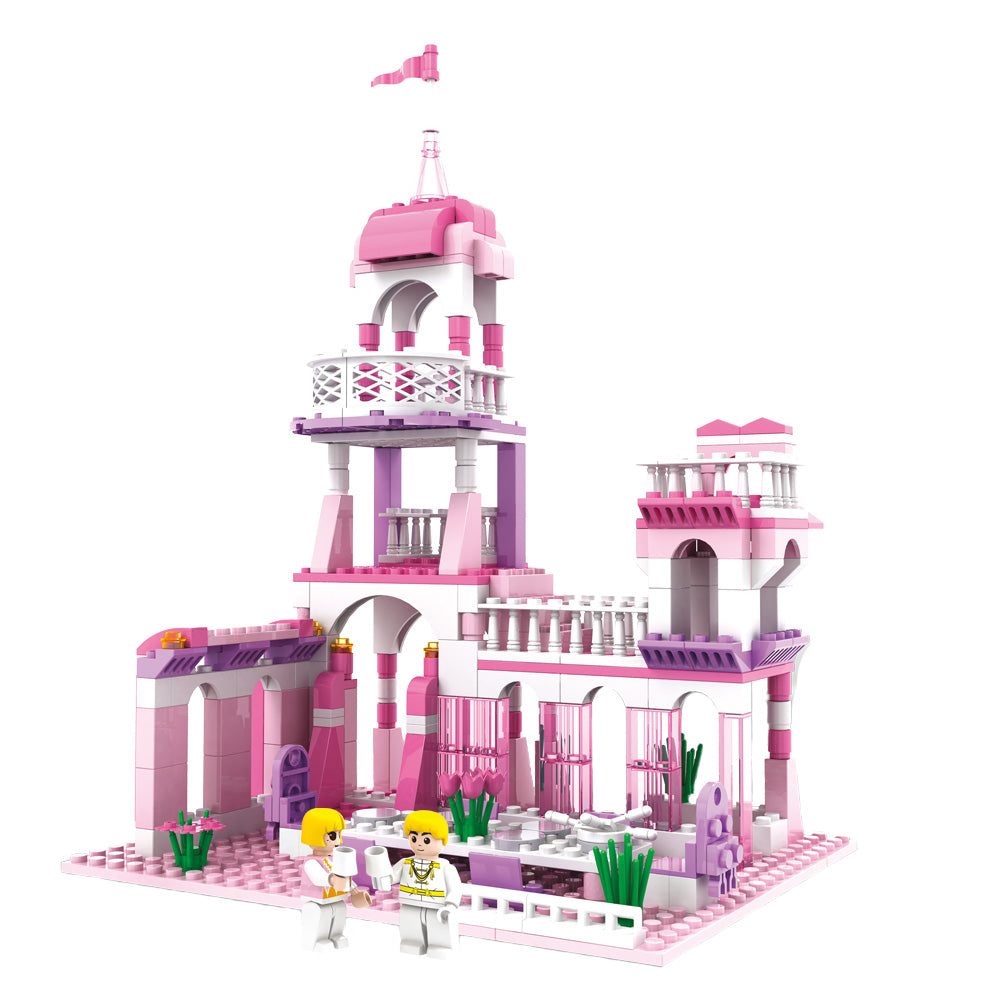 CoGo Girls Princess Castle Royal Feast Kids Toys Bricks Construction