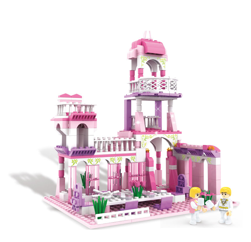 CoGo Girls Princess Castle Royal Feast Kids Toys Bricks Construction