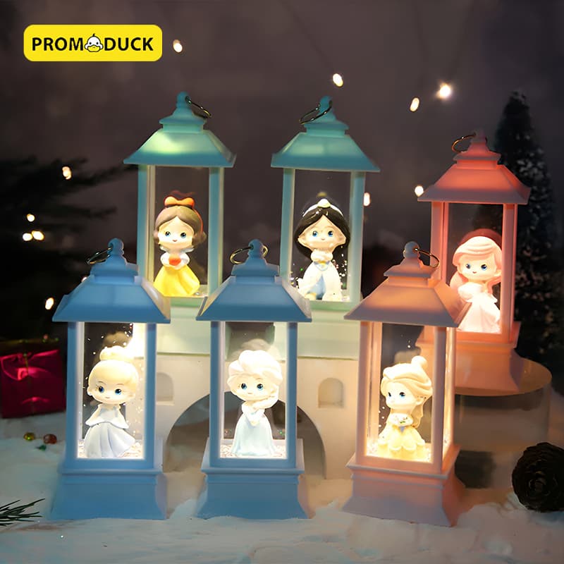 Disney Princess | Lantern Shaped Glitter Water Spinner with Warm White LED