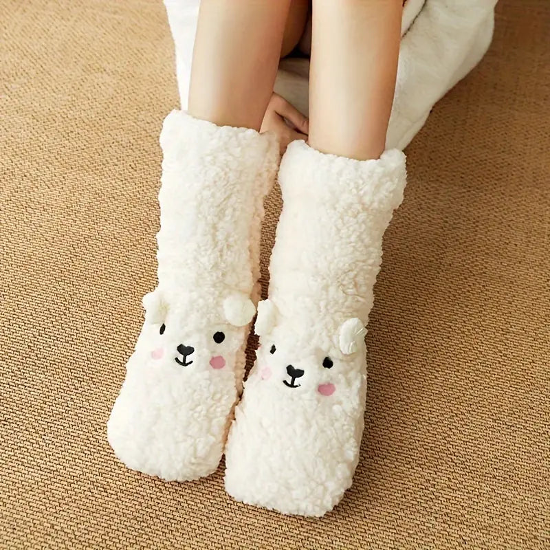 Fluffy Alpaca Socks 🧦❄️