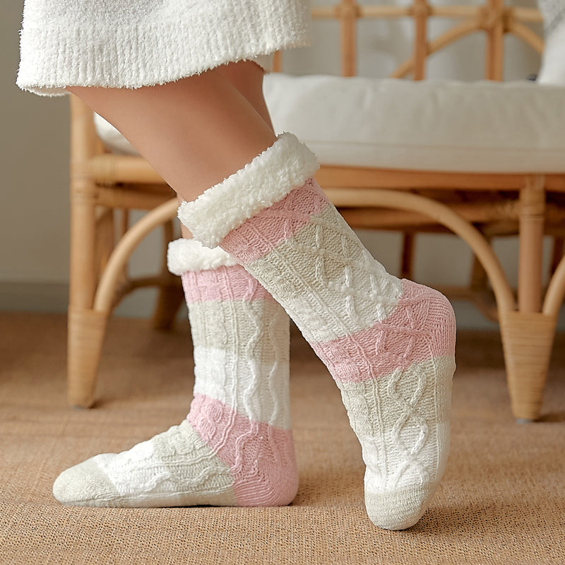 women winter cheerfully colors knitted  socks🧦❄️
