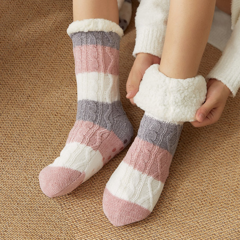 women winter cheerfully colors knitted  socks🧦❄️