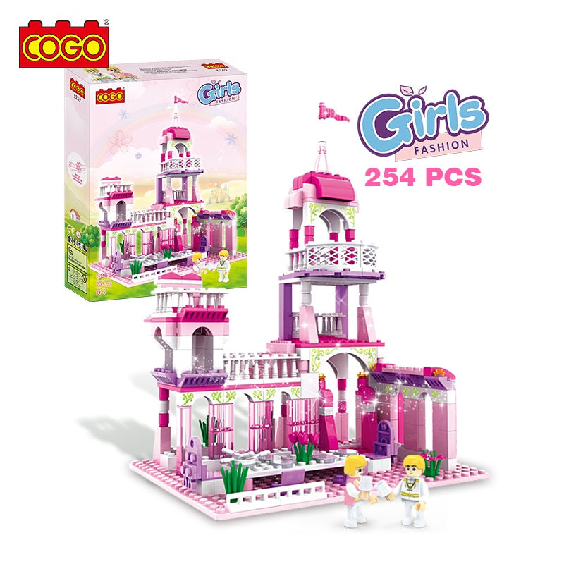 CoGo Girls Princess Castle Royal Feast Kids Toys Bricks Construction