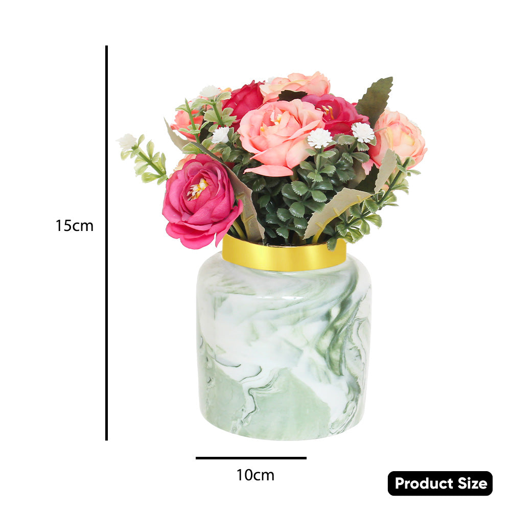 Marble Pattern Decorative Flower Pot